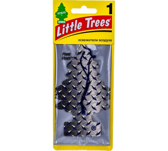 Ароматизатор елочка Car-Freshner Pure Steel Стальная сила U1P-17152-RUSS