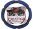 Оплетка на рулевое колесо ARNEZI M, 38 см, спонжевая, черно-синяя A0501011 00-01035140 1