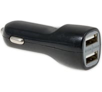 Автомобильный адаптер Arnezi 2xUSB 5В 1А+2,4А в прикуриватель 12В/24В BLACK A0603005