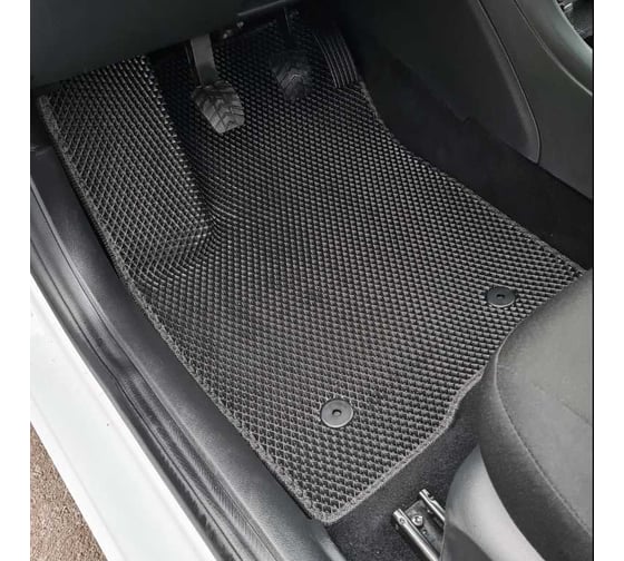 Автомобильные коврики ViceCar ЭВА c 3д лапкой для Ford Mondeo IV 2007 - 2014 (крепления клепки) (Форд Мондео 3) ЕВА EVA без разреза DL13011-салатовый