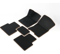 Автомобильные коврики Vicecar ЭВА c 3д лапкой для Seat Leon 2005-2012 (Сеат Леон) ЕВА EVA без разреза DL38005-коричневый