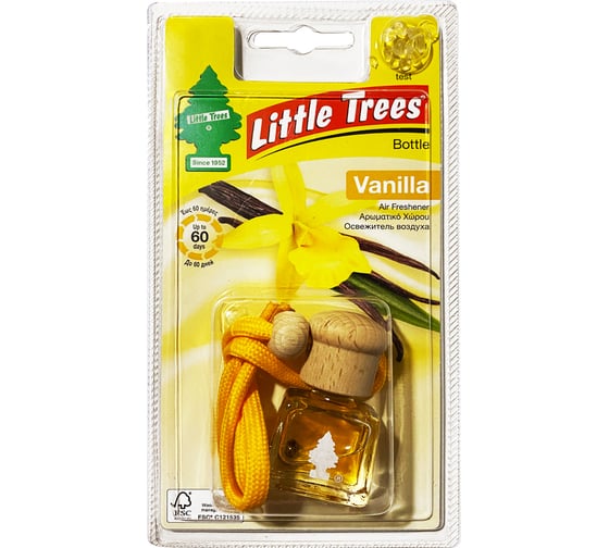 Подвесной жидкостный ароматизатор Car-Freshner LITTLE TREES Bottle Ваниль C01 1
