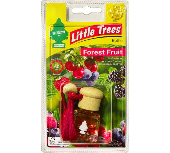 Подвесной жидкостный ароматизатор Car-Freshner LITTLE TREES Bottle Лесные ягоды C06 1