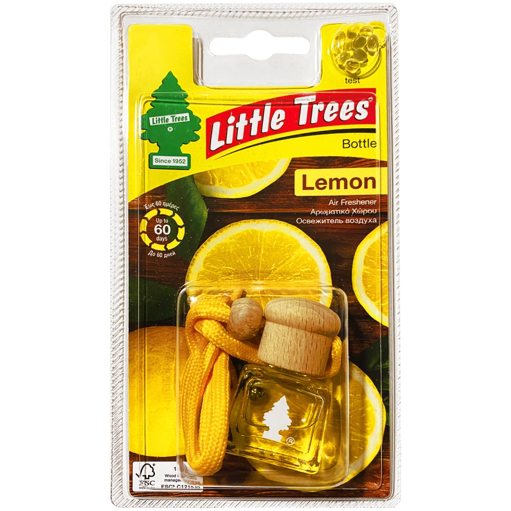 Ароматизатор подвесной Little Trees Bottle. Свежесть лимона