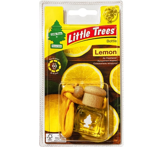 Подвесной жидкостный ароматизатор Car-Freshner LITTLE TREES Bottle Свежесть лимона C05 1