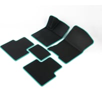 Автомобильные коврики Vicecar ЭВА c 3д лапкой для Seat Leon 2005-2012 (Сеат Леон) ЕВА EVA без разреза DL38005-изумрудный