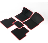 Автомобильные коврики Vicecar ЭВА c 3д лапкой для Volvo S40/V50 2005 - 2012 (Вольво С40) ЕВА EVA без разреза DL47003-красный