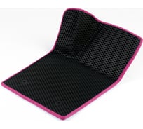 Водительский коврик ViceCar ЭВА c 3д лапкой для Opel Astra G 1998 - 2005 (Опель Астра Г) ЕВА EVA без разреза 1DL33002-розовый