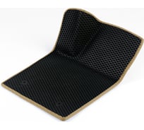 Водительский коврик ViceCar ЭВА c 3д лапкой для Seat Leon 2005-2012 (Сеат Леон) ЕВА EVA без разреза 1DL38005-бежевый