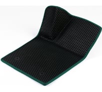 Водительский коврик ViceCar ЭВА c 3д лапкой для Seat Leon 2005-2012 (Сеат Леон) ЕВА EVA без разреза 1DL38005-темнозеленый