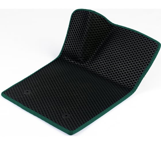 Водительский коврик ViceCar ЭВА c 3д лапкой для Seat Leon 2005-2012 (Сеат Леон) ЕВА EVA без разреза 1DL38005-темнозеленый