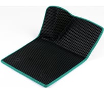 Водительский коврик ViceCar ЭВА c 3д лапкой для Seat Leon 2005-2012 (Сеат Леон) ЕВА EVA без разреза 1DL38005-изумрудный