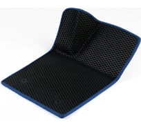 Водительский коврик ViceCar ЭВА c 3д лапкой для Seat Leon 2005-2012 (Сеат Леон) ЕВА EVA без разреза 1DL38005-темносиний