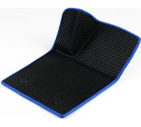 Водительский коврик ViceCar ЭВА c 3д лапкой для Seat Leon 2005-2012 (Сеат Леон) ЕВА EVA без разреза 1DL38005-синий