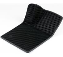 Водительский коврик ViceCar ЭВА c 3д лапкой для Seat Leon 2005-2012 (Сеат Леон) ЕВА EVA без разреза 1DL38005-темносерый