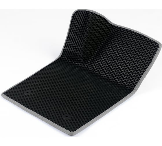 Водительский коврик ViceCar ЭВА c 3д лапкой для Seat Leon 2005-2012 (Сеат Леон) ЕВА EVA без разреза 1DL38005-светлосерый