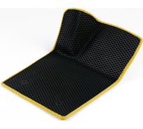 Водительский коврик ViceCar ЭВА c 3д лапкой для Seat Leon 2005-2012 (Сеат Леон) ЕВА EVA без разреза 1DL38005-желтый