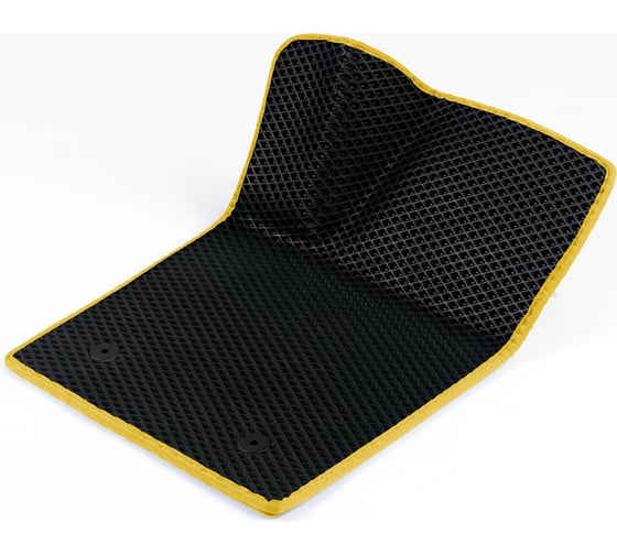 Водительский коврик ViceCar ЭВА c 3д лапкой для Seat Leon 2005-2012 (Сеат Леон) ЕВА EVA без разреза 1DL38005-желтый 1