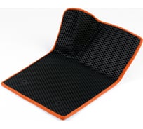 Водительский коврик ViceCar ЭВА c 3д лапкой для Seat Leon 2005-2012 (Сеат Леон) ЕВА EVA без разреза 1DL38005-оранжевый