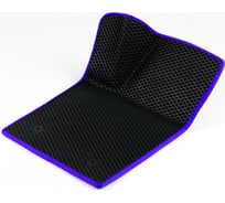 Водительский коврик ViceCar ЭВА c 3д лапкой для Seat Leon 2005-2012 (Сеат Леон) ЕВА EVA без разреза 1DL38005-фиолетовый