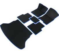 Коврики Vicecar ЭВА c 3д лапкой в салон и багажник для BMW Х5 E70 / X6 E71 2007-2013 (БМВ Х5 Е70x6 Е71) SBDL4010R-синий