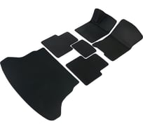 Коврики Vicecar ЭВА c 3д лапкой в салон и багажник для BMW X3 (E83) 2003 - 2010 (БМВ Х3 Е83) SBDL4007R-черный