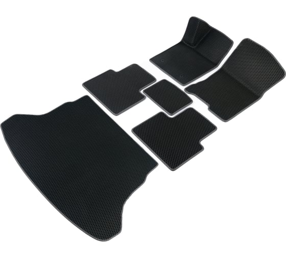 Коврики Vicecar ЭВА c 3д лапкой в салон и багажник для Opel Astra J 2010 - 2022 (хэтчбек) (Опель Астра джей) SBDL33006R-темносерый 1