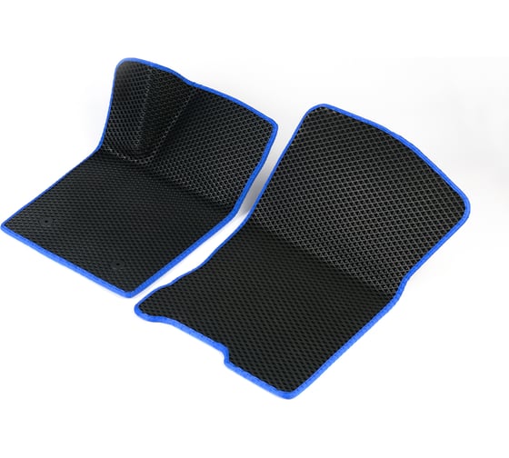 Передние коврики Vicecar ЭВА c 3д лапкой для BMW X3 (E83) 2003 - 2010 (БМВ Х3 Е83) ЕВА EVA без разреза 2DL4007-синий