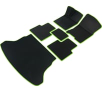 Коврики Vicecar ЭВА c 3д лапкой в салон и багажник для Mitsubishi Pajero Sport I (Montero Sport) 1998 - 2008 SBDL31017R-салатовый