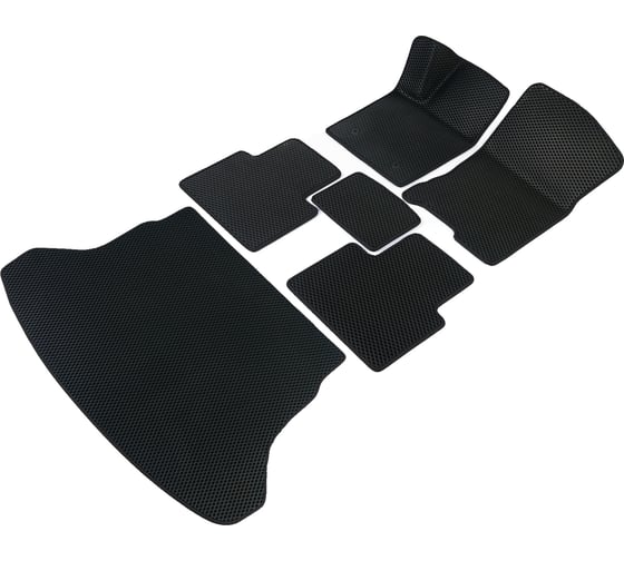 Коврики Vicecar ЭВА c 3д лапкой в салон и багажник для Jeep Grand Cherokee (Wk2) 2010 - 2022 (Джип Гранд Чероки ВК 2) SBDL22007R-черный 1