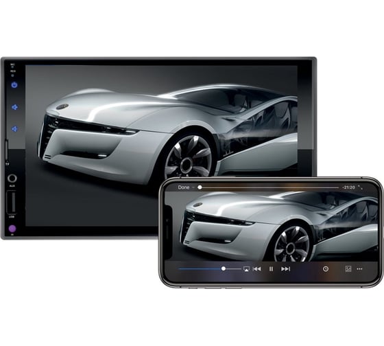 Автомагнитола Centek 2 DIN, 7”, WinCE, Full Touch, Mirror Link, USB 2.0 CT-8121