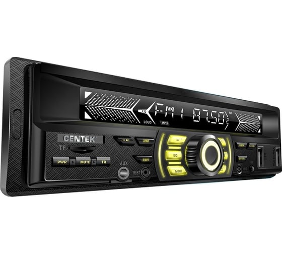 Автомагнитола Centek 4х50 Вт, 7 цветов подсветки, Bluetooth, 2xUSB, AUX, microSD, MP3 CT-8122 1