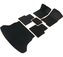 Коврики Vicecar ЭВА c 3д лапкой в салон и багажник для Nissan Tiida I 2004 - 2015 хэтчбек (левый руль) (Ниссан Тиида 1) SBDL32017R-коричневый