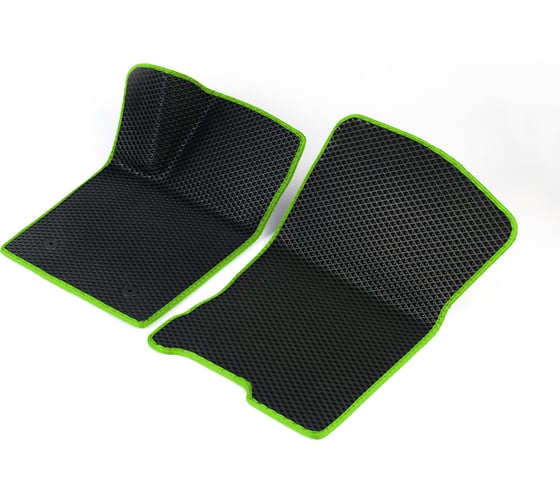 Передние коврики Vicecar ЭВА c 3д лапкой для Mitsubishi Pajero Sport I (Montero Sport) 1998 - 2008 (Митсубиси Паджеро Спорт 1) 2DL31017-салатовый 1