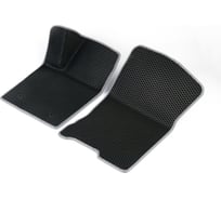Передние коврики Vicecar ЭВА c 3д лапкой для Toyota Land Cruizer Prado 120 2002 - 2009 (Тойота Ленд Крузер Прадо 120) 2DL45019-светлосерый