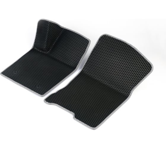 Передние коврики Vicecar ЭВА c 3д лапкой для Toyota Land Cruizer Prado 120 2002 - 2009 (Тойота Ленд Крузер Прадо 120) 2DL45019-светлосерый