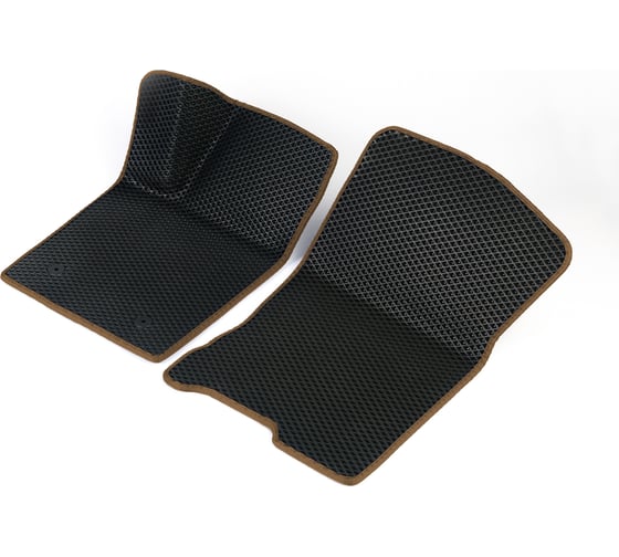 Передние коврики Vicecar ЭВА c 3д лапкой для Mitsubishi Pajero Sport I (Montero Sport) 1998 - 2008 (Митсубиси Паджеро Спорт 1) 2DL31017-коричневый 1