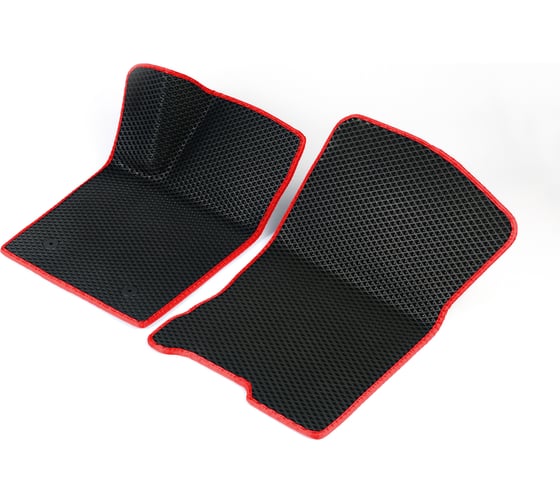 Передние коврики Vicecar ЭВА c 3д лапкой для Renault Megane II 2003 - 2008 (Рено Меган 2) ЕВА EVA без разреза 2DL37013-красный 1