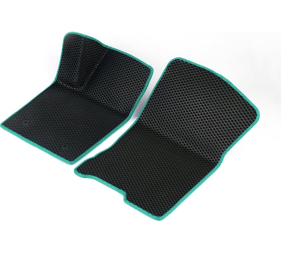 Передние коврики Vicecar ЭВА c 3д лапкой для Mitsubishi Pajero Sport I (Montero Sport) 1998 - 2008 (Митсубиси Паджеро Спорт 1) 2DL31017-изумрудный 1