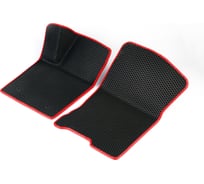 Передние коврики Vicecar ЭВА c 3д лапкой для Hummer H3 2005-2010 (Хаммер Н3) ЕВА EVA без разреза 2DL17002-красный