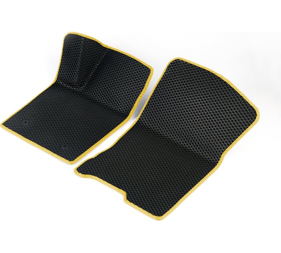 Передние коврики Vicecar ЭВА c 3д лапкой для Mazda 3 (BK) 2003-2009 (Мазда 3 БК) ЕВА EVA без разреза 2DL28003-желтый