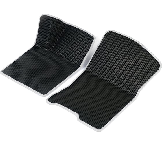 Передние коврики Vicecar ЭВА c 3д лапкой для Hummer H3 2005-2010 (Хаммер Н3) ЕВА EVA без разреза 2DL17002-белый