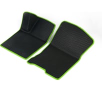 Передние коврики Vicecar ЭВА c 3д лапкой для Hyundai Santa Fe II 2005-2010 (Хендай Санта Фе 2) ЕВА EVA без разреза 2DL18013-салатовый