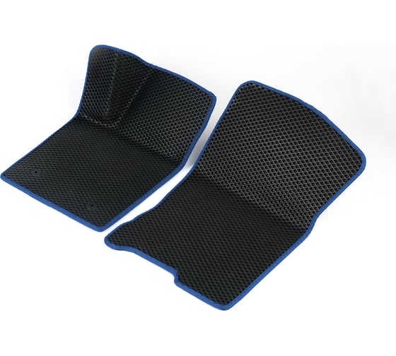 Передние коврики Vicecar ЭВА c 3д лапкой для Volkswagen Amarok 2010 - 2024 (Фольксваген Амарок) ЕВА EVA без разреза 2DL46020-темносиний 1