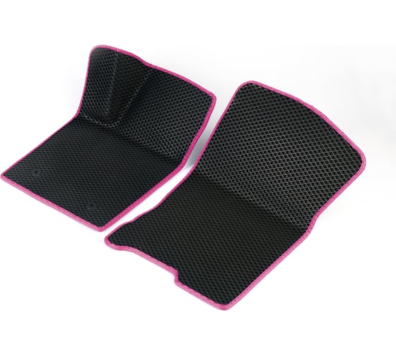 Передние коврики Vicecar ЭВА c 3д лапкой для Mitsubishi Pajero Sport I (Montero Sport) 1998 - 2008 (Митсубиси Паджеро Спорт 1) 2DL31017-розовый