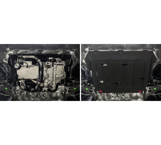Защита картера+ комплект крепежа АвтоБроня Сталь, Geely Preface, V-2.0, робот, передний, 2024- (рынок РФ) 111.01944.1