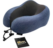 Подушка шейная для путешествий с эффектом памяти Golden Snail GS 0458-3 синий