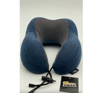 Подушка шейная для путешествий с эффектом памяти Golden Snail GS 0458-2 темно-синий