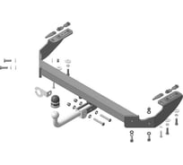 Фаркоп MOTODOR Exeed TXL 2024 - н.в. оцинкованный шар 99020-A