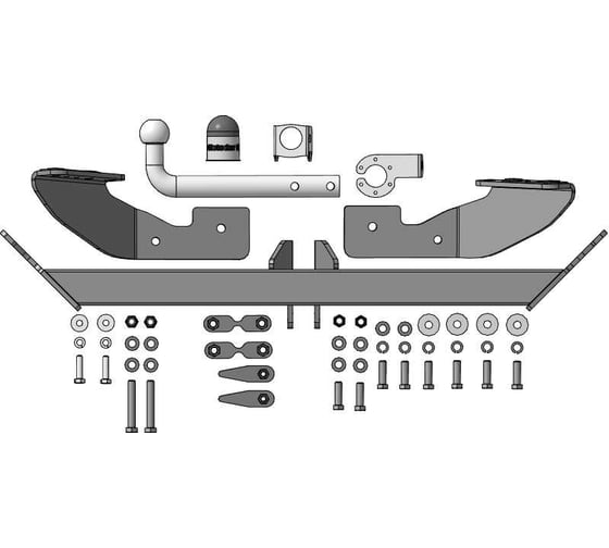 Фаркоп MOTODOR Exeed TXL 2024 - н.в. оцинкованный шар 99020-A